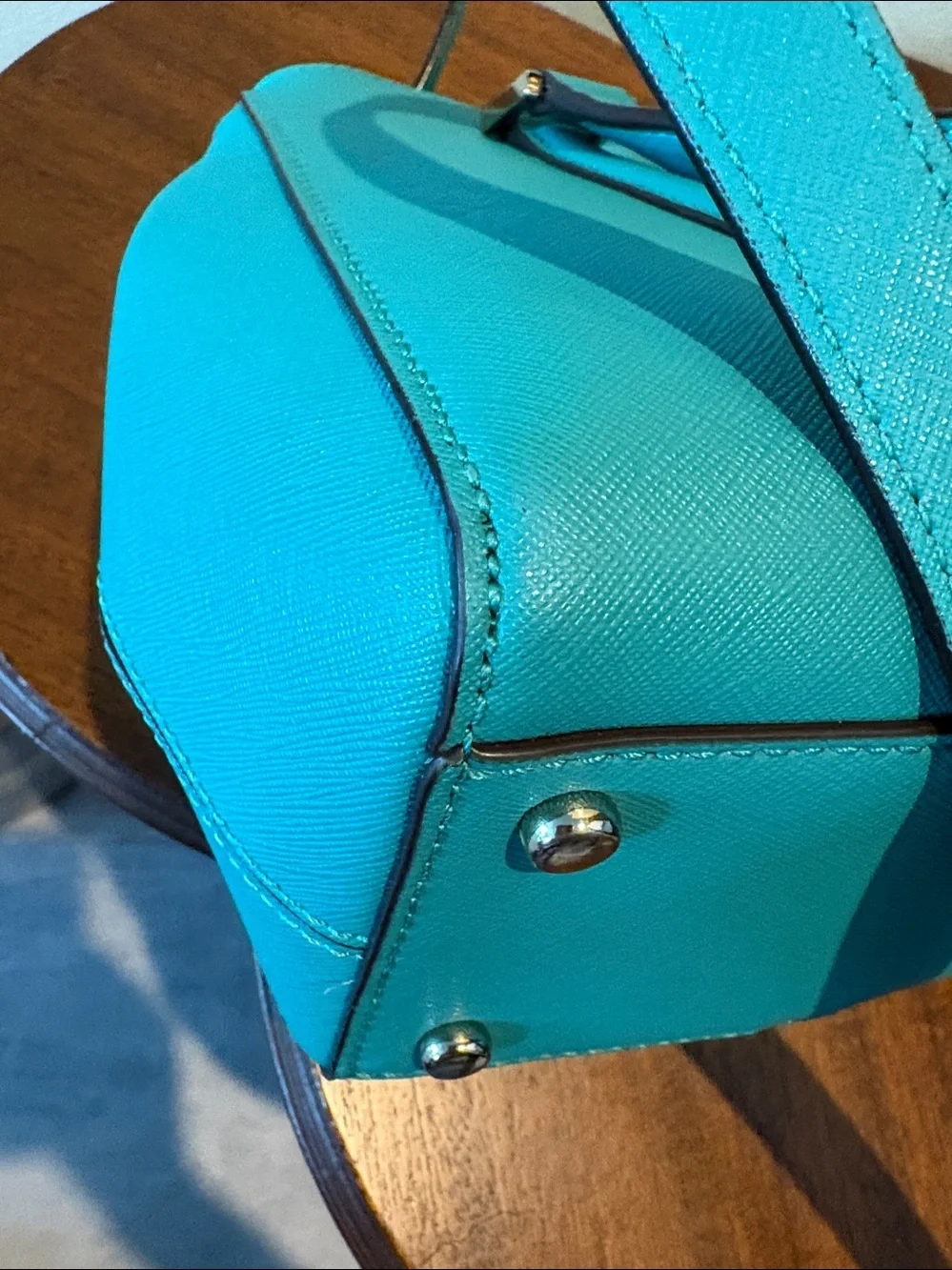 kate spade Satchel  crossbody bag, shoulder bag turquoise saffiano gold hardware